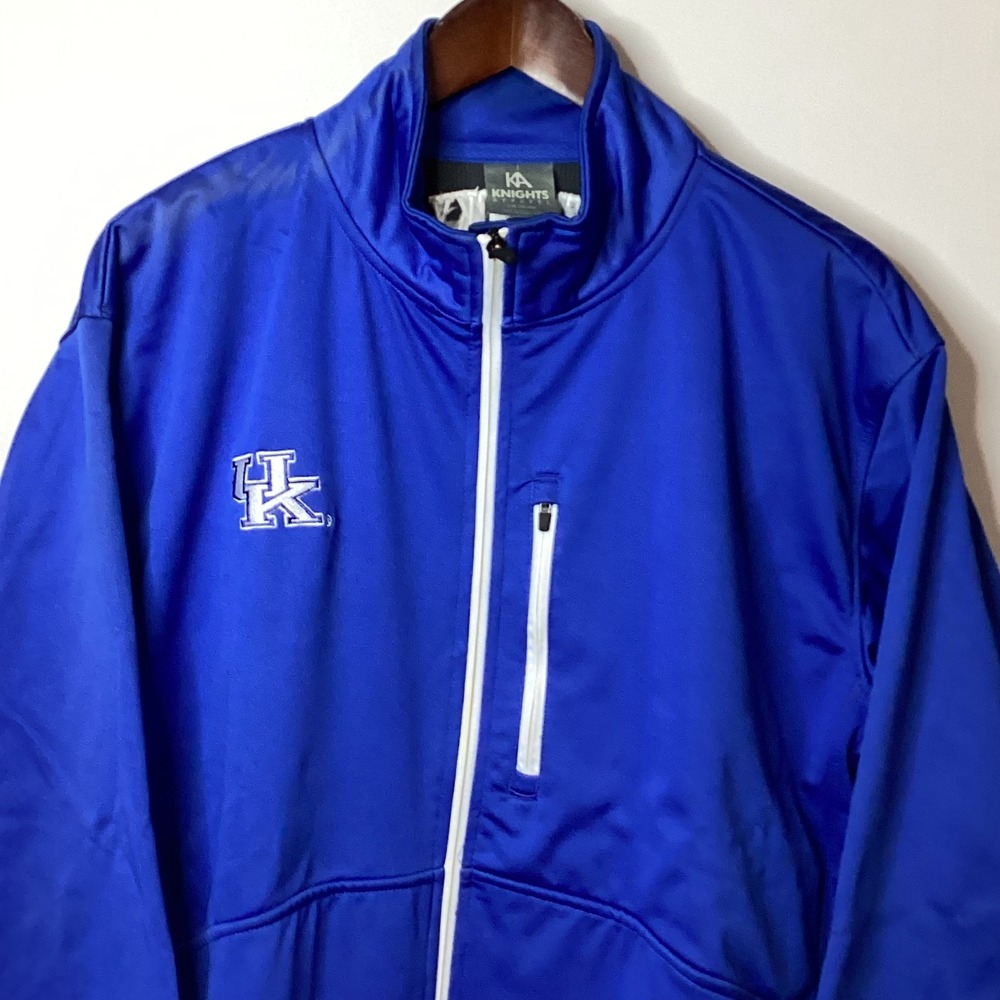 Knights‎ Apparel Kentucky Wildcats Blue Track Jacket Full Zip Mens L G